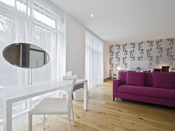 Rustic NEUE Ebro character grade engineered European white oak wood floor sample