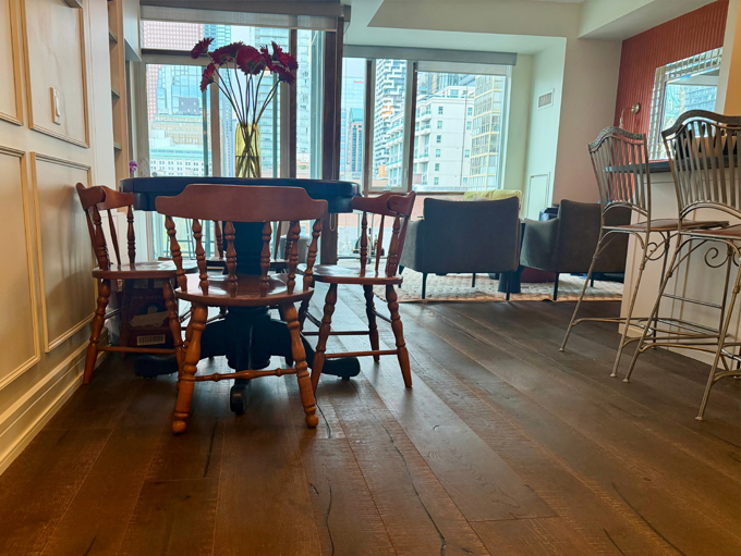 Rustic NEUE Edinburgh character grade engineered European white oak wood floor sample