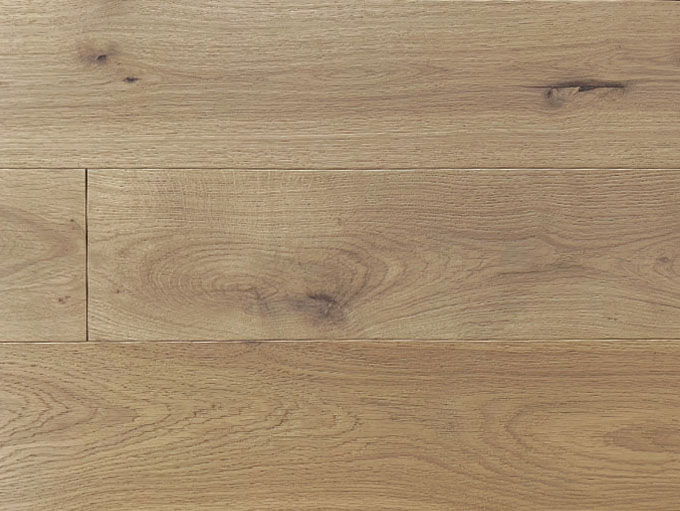 Rustic NEUE Gallego character grade engineered European white oak wood floor sample