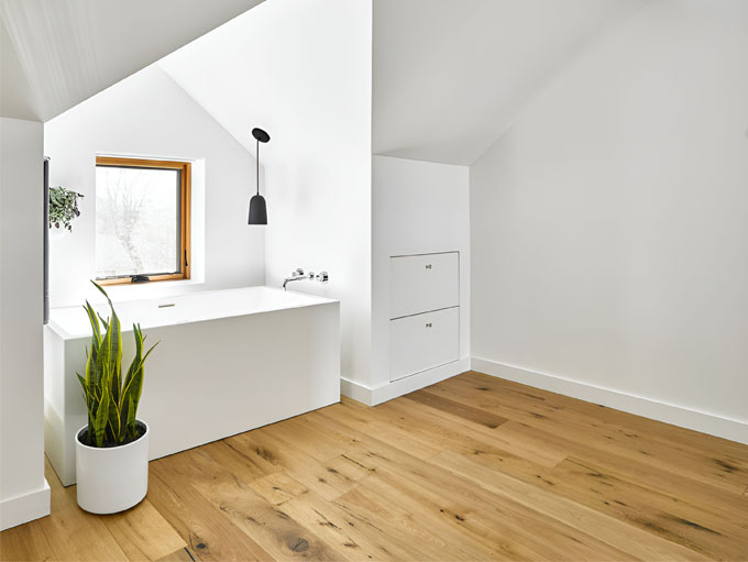 Rustic NEUE Rhine character grade engineered European white oak wood floor sample