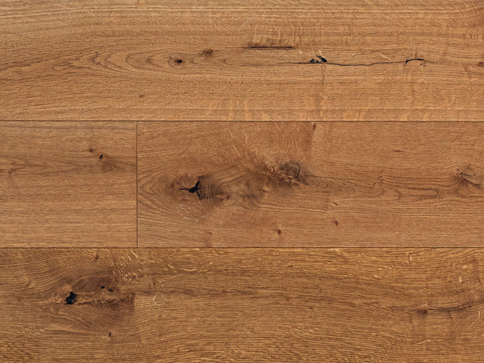 Rustic NEUE Rhone character grade engineered European white oak wood floor sample