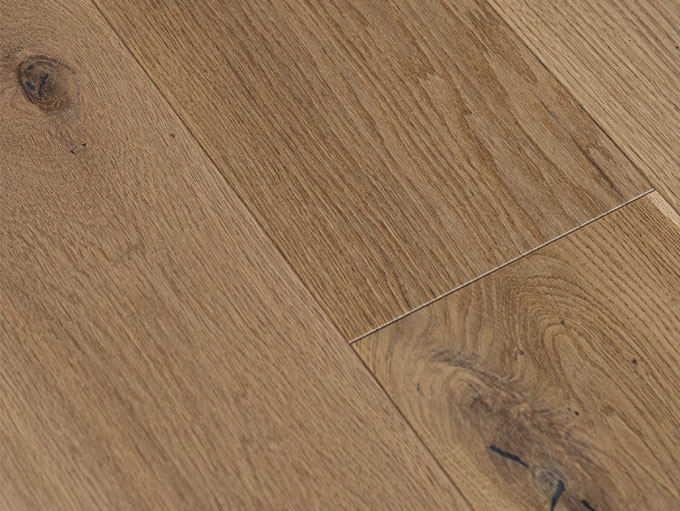 Rustic NEUE Tyne character grade engineered European white oak wood floor sample